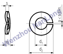 DIN 128 A - Split Spring Washers, Curved