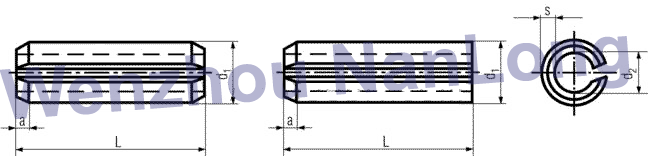 DIN 1481 - Spring Pins, Heavy Duty