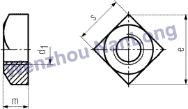 DIN 557 - Square Nuts