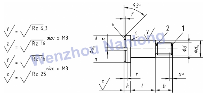 DIN 923 - Slotted Pan Head Screws With Shoulder