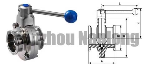 Sanitary Quick-Install Butterfly Valve