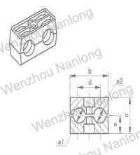 Twin Tube Clamp|Pipe Clamp|DIN3015 Teil 3|China