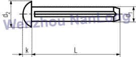 DIN 1476 - Round Head Grooved Pins