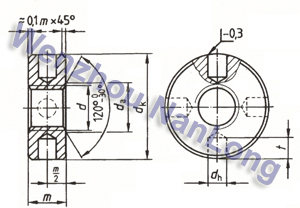 DIN 548 Round nuts with set pin holes in side