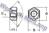 DIN 6925 - Prevailing torque type hexagon nut all metal ( ISO 7042 )