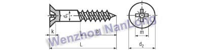 DIN 7997 - Cross recessed countersunk head wood screws