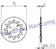 DIN 6797 AZ - Tooth Lock Washers (Type AZ)