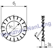 DIN 6798 A+J - Serrated Lock Washers