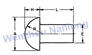 ASME B18.1.1 Button Head Rivets