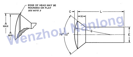 ASME B18.1.2 Oval Countersunk Head  Rivets