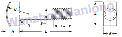 ASME B18.5 T-Head Bolts