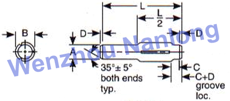ASME B18.8.2 Type H Grooved Pins