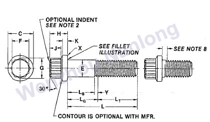 IFI 115 Flange 12-Point Screws