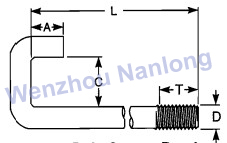 IFI 136 Bent Studs,Hook Bolt,Square Bend