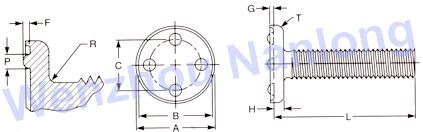 IFI 148 Type TC4 Projection Weld Studs
