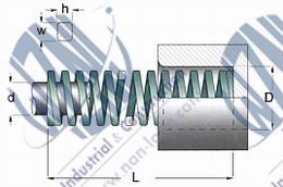 Light Duty Die Spring(Rectangular Wire Metric)