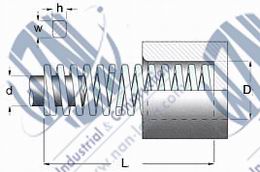 Super Light Duty Die Spring(Rectangular Wire Metric)