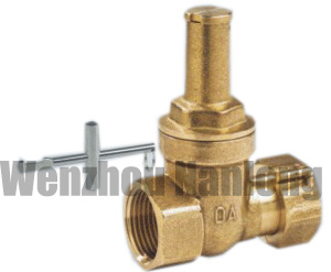 Full Port Brass Gate Valve With Lock And Union End