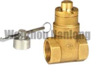 Magnetic Induction Brass Gate Valve With Lock