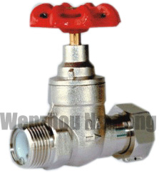 One Way Gate Valve With Male Thread Union End